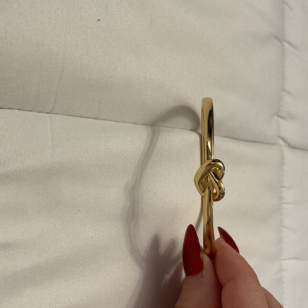 Gold Knot Bangle Bracelet